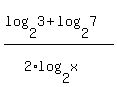 %28log%282%2C3%29%2Blog%282%2C7%29%29%2F%282%2Alog%282%2Cx%29%29
