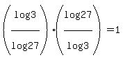 %28log%283%29%2Flog%2827%29%29%2A%28log%2827%29%2Flog%283%29%29=1