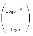 %28log%286%5E%28-x%29%29%2Flog%28x%29%29