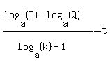 %28log%28a%2C+%28T%29%29+-+log%28a%2C+%28Q%29%29%29%2F%28log%28a%2C+%28k%29%29+-+1%29+=+t