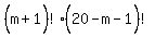 %28m%2B1%5E%22%22%29%21%2820-m-1%5E%22%22%29%21