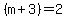 %28m%2B3%29=2