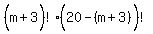%28m%2B3%5E%22%22%29%21%2820-%28m%2B3%29%5E%22%22%29%21