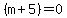 %28m%2B5%29=0