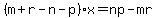 %28m%2Br-n-p%29x=np-mr