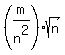 %28m%2Fn%5E2%29sqrt%28n%29