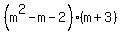 %28m%5E2-m-2%29%28m%2B3%29