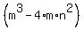 %28m%5E3-4%2Am%2An%5E2%29