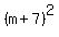 %28m+%2B+7%29%5E2