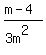 %28m-4%29%2F%283m%5E2%29