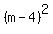 %28m-4%29%5E2