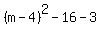 %28m-4%29%5E2-16-3