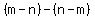 %28m-n%29-+%28n-m%29