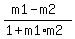 %28m1+-+m2%29%2F%281+%2B+m1%2Am2%29
