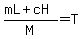 %28mL%2BcH%29%2FM=T