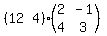 %28matrix%281%2C2%2C12%2C4%29%29%28matrix%282%2C2%2C2%2C-1%2C4%2C3%29%29