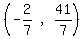 %28matrix%281%2C3%2C-2%2F7%2C%22%2C%22%2C41%2F7%29%29