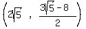 %28matrix%281%2C3%2C2sqrt%285%29%2C%22%2C%22%2C%283sqrt%285%29-8%29%2F2%29%29