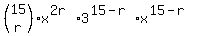 %28matrix%282%2C1%2C15%2Cr%29%29x%5E%282r%29%2A3%5E%2815-r%29%2Ax%5E%2815-r%29