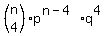 %28matrix%282%2C1%2Cn%2C4%29%29p%5E%28n-4%29q%5E4
