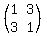 %28matrix%282%2C2%2C+1%2C3%2C3%2C1%29%29