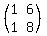 %28matrix%282%2C2%2C+1%2C6%2C1%2C8%29%29