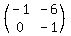 %28matrix%282%2C2%2C-1%2C-6%2C0%2C-1%29%29