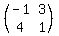 %28matrix%282%2C2%2C-1%2C3%2C4%2C1%29%29