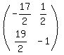 %28matrix%282%2C2%2C-17%2F2%2C1%2F2%2C19%2F2%2C-1%29%29