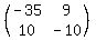 %28matrix%282%2C2%2C-35%2C9%2C10%2C-10%29%29