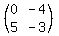 %28matrix%282%2C2%2C0%2C-4%2C5%2C-3%29%29