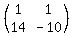 %28matrix%282%2C2%2C1%2C1%2C14%2C-10%29%29
