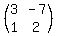 %28matrix%282%2C2%2C3%2C-7%2C1%2C2%29%29
