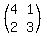 %28matrix%282%2C2%2C4%2C1%2C2%2C3%29%29