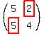 %28matrix%282%2C2%2C5%2Chighlight%282%29%2Chighlight%285%29%2C4%29%29