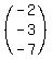 %28matrix%283%2C1%2C-2%2C-3%2C-7%29%29
