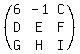 %28matrix%283%2C3%2C6%2C-1%2CC%2CD%2CE%2CF%2CG%2CH%2CI%29%29