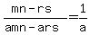 %28mn-rs%29%2F%28amn-ars%29=1%2Fa
