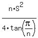 %28n%2AS%5E2%29%2F4tan%28pi%2Fn%29