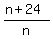 %28n%2B24%29%2Fn