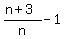 %28n%2B3%29%2Fn-1