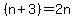 %28n%2B3%29+=+2n