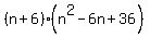 %28n%2B6%29%28n%5E2-6n%2B36%29
