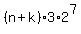 %28n%2Bk%29%2A3%2A2%5E7