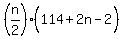 %28n%2F2%29%28114%5E%22%22%2B2n-2%29