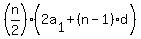 %28n%2F2%29%282a%5B1%5D%2B%28n-1%29d%29