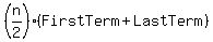 %28n%2F2%29%28FirstTerm%2BLastTerm%29