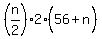 %28n%2F2%292%2856%5E%22%22%2Bn%29