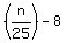 %28n%2F25%29-8