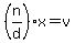 %28n%2Fd%29x=v